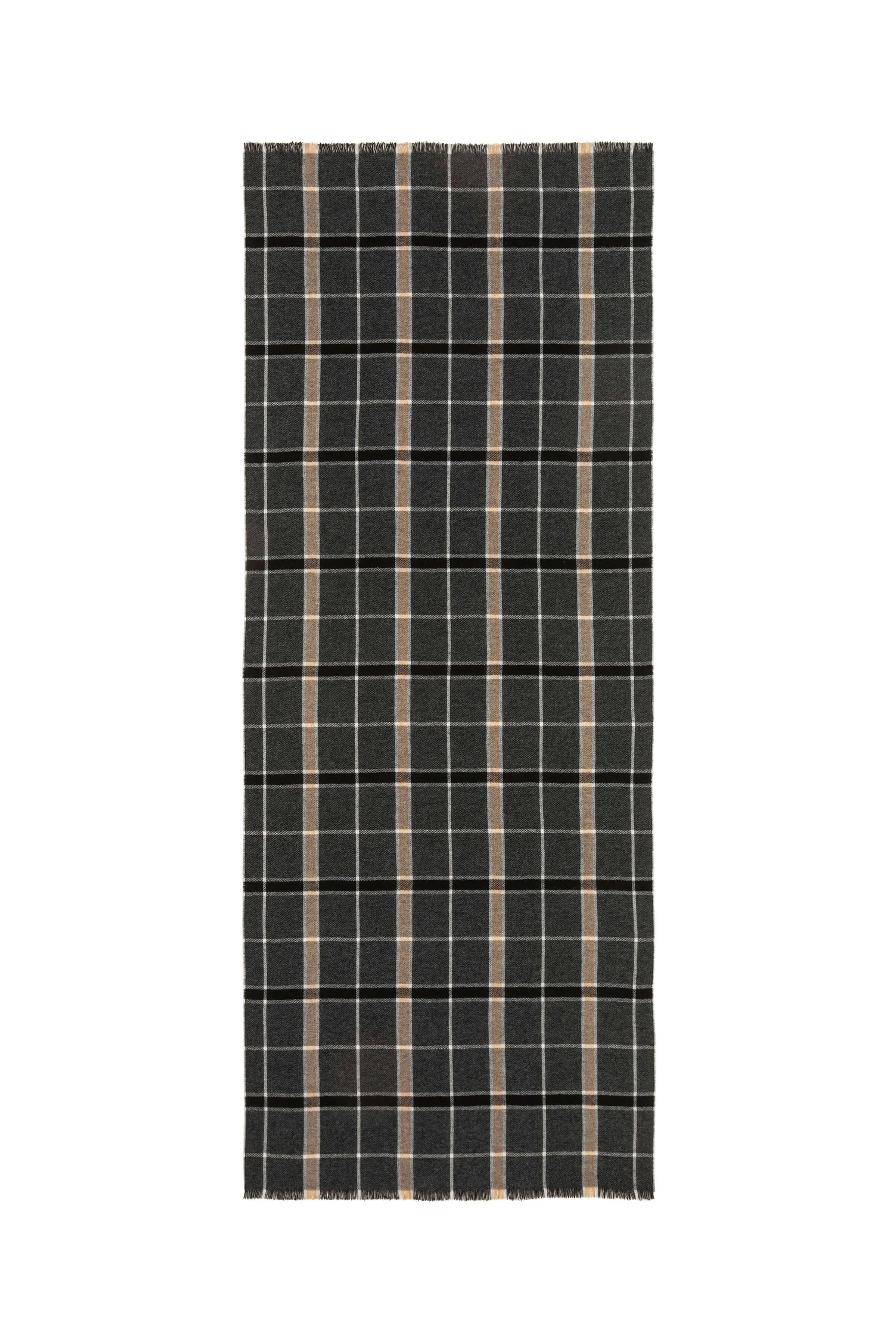 Madras Check Lightweight Cashmere Stole