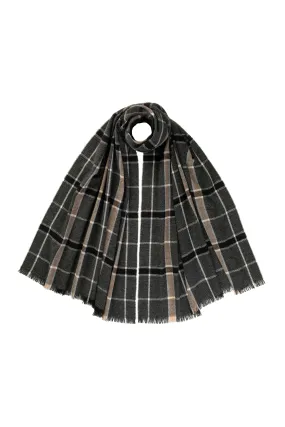 Madras Check Lightweight Cashmere Stole