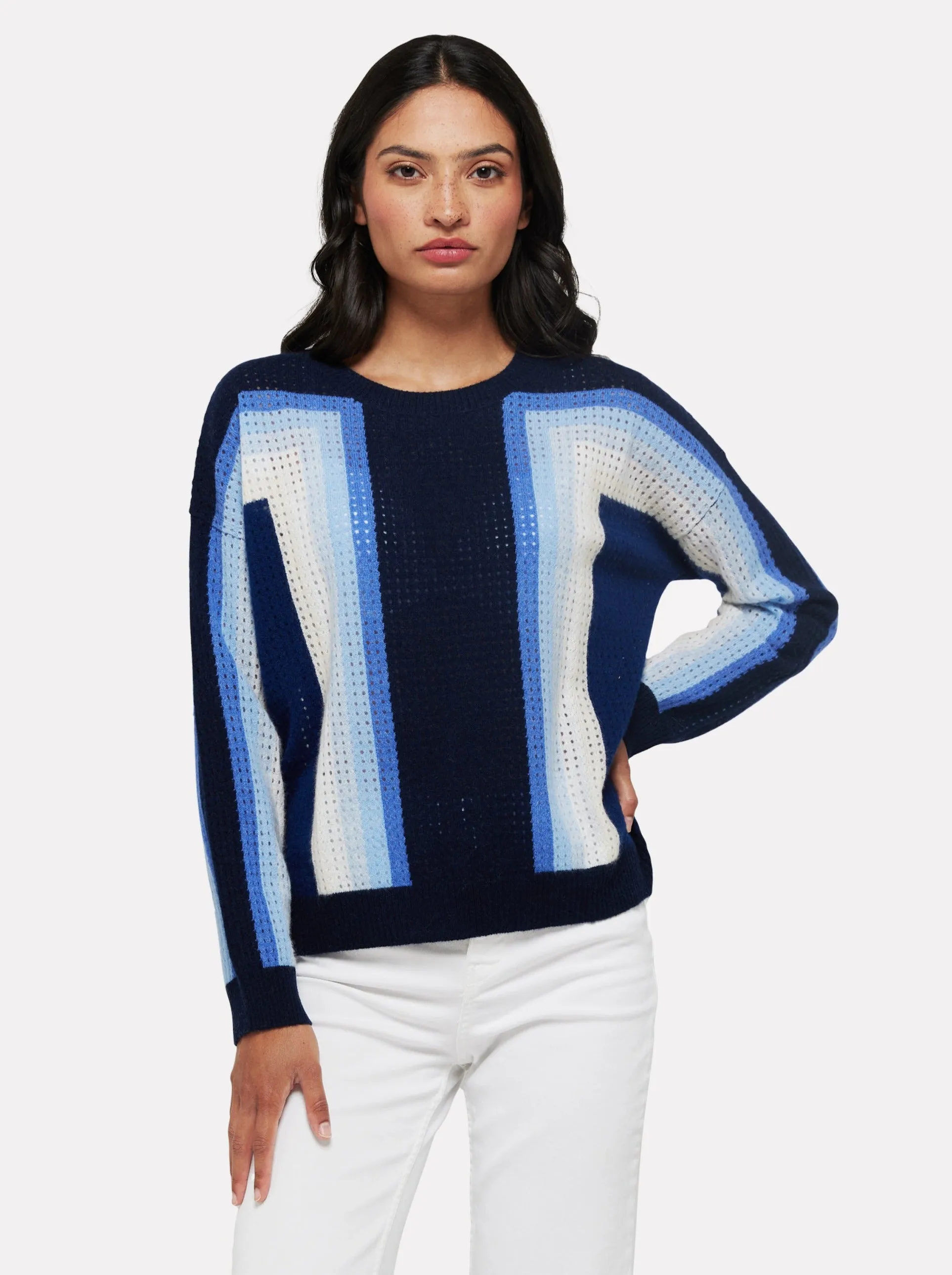 Maya Colourblock Cashmere Knit