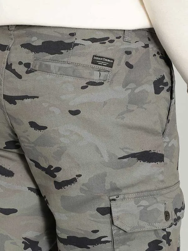 Men Camo Printed Cargo Shorts