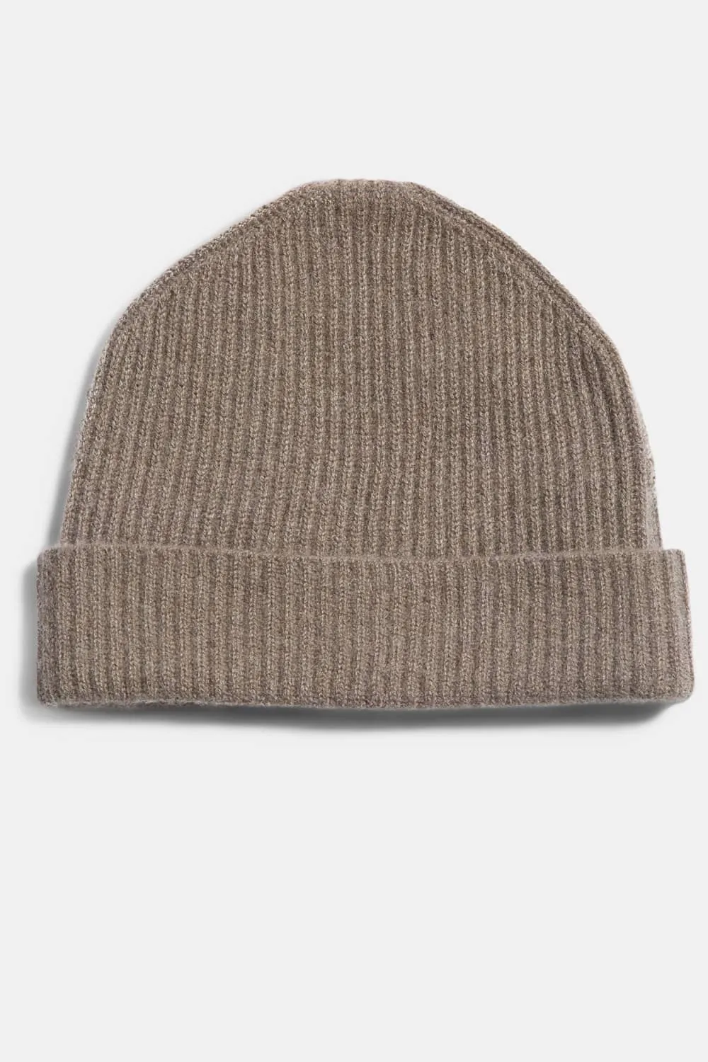 Men's 100% Pure Cashmere Ribbed Hat