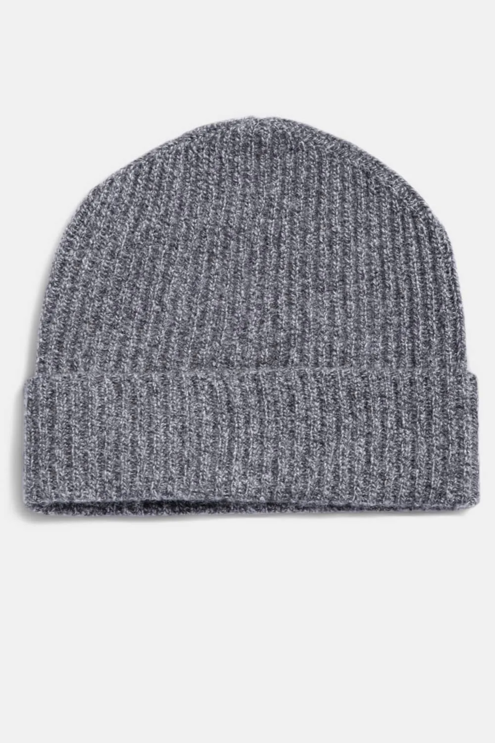 Men's 100% Pure Cashmere Ribbed Hat