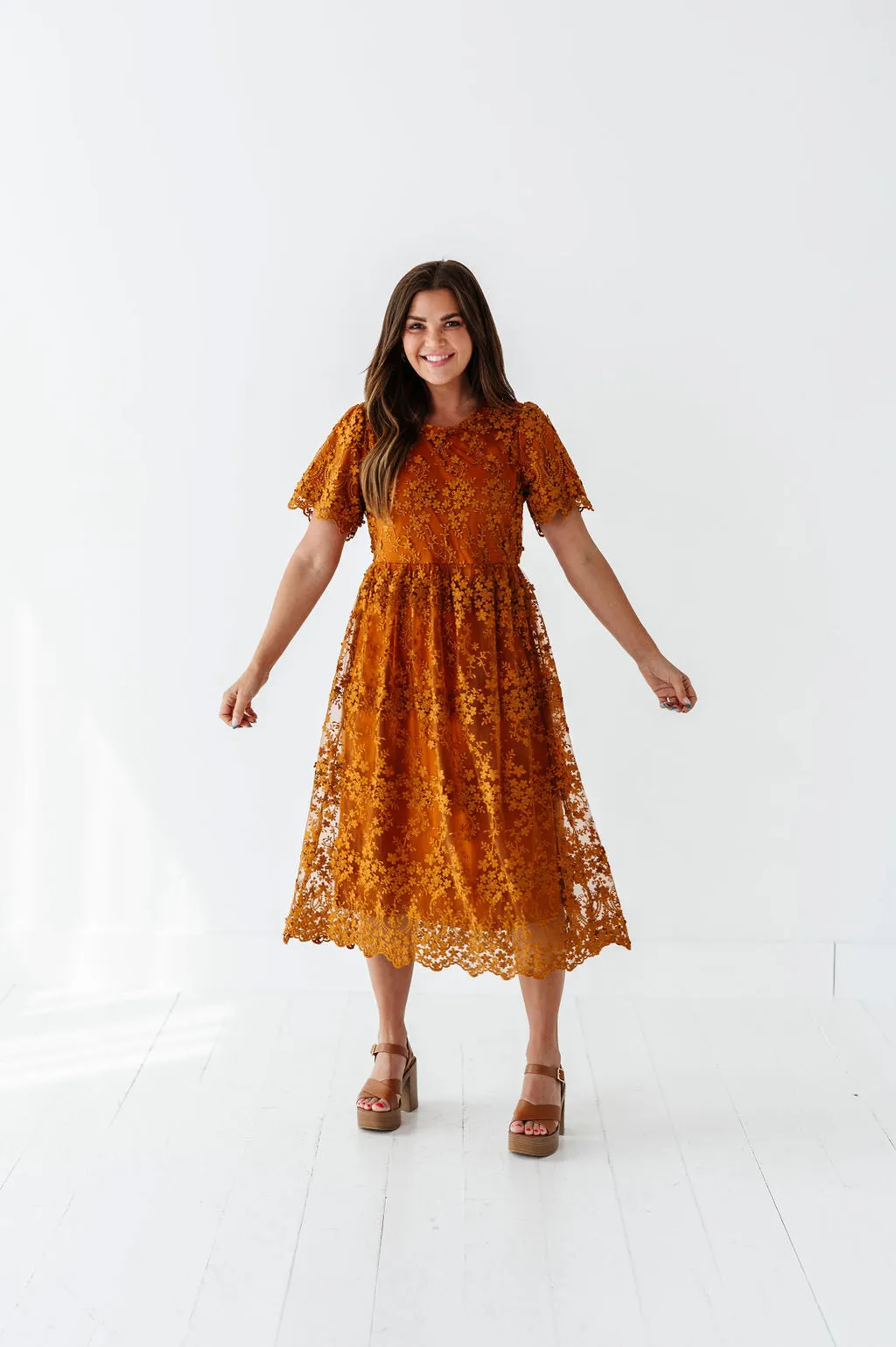 Nicola Embroidered Dress