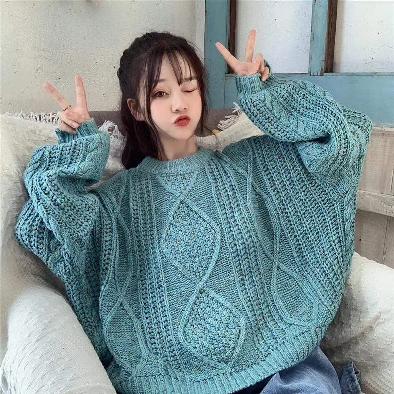 Oversize Twisted Kintted Sweater