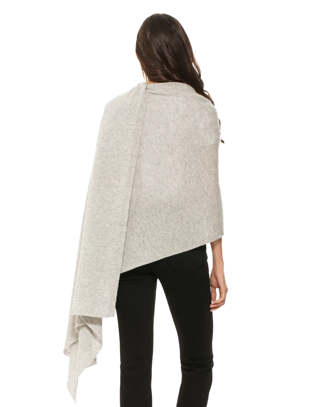 Pure Cashmere Maxi Wrap Light Grey