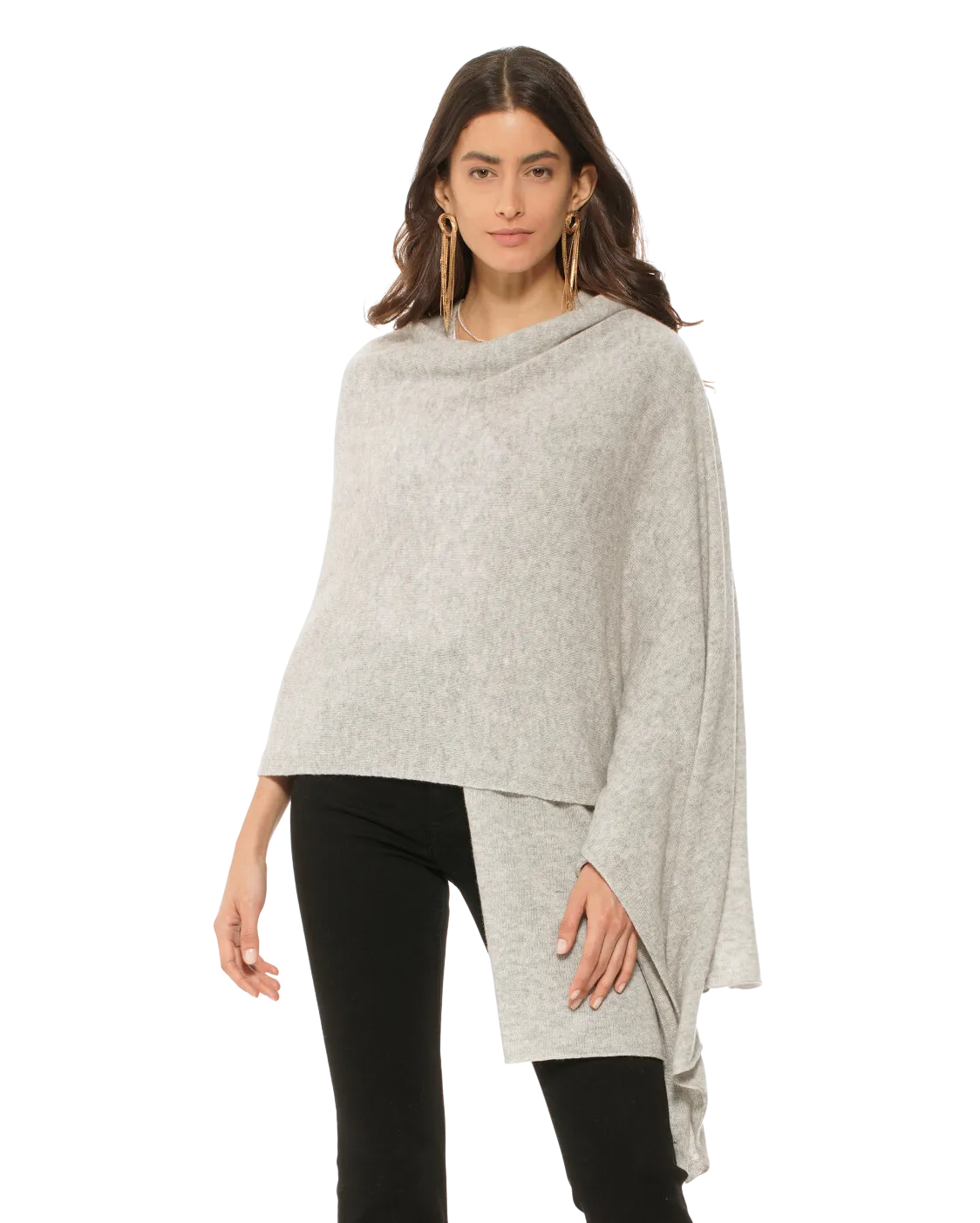 Pure Cashmere Maxi Wrap Light Grey