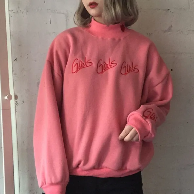 "GIRLS GIRLS GIRLS" SWEATSHIRT