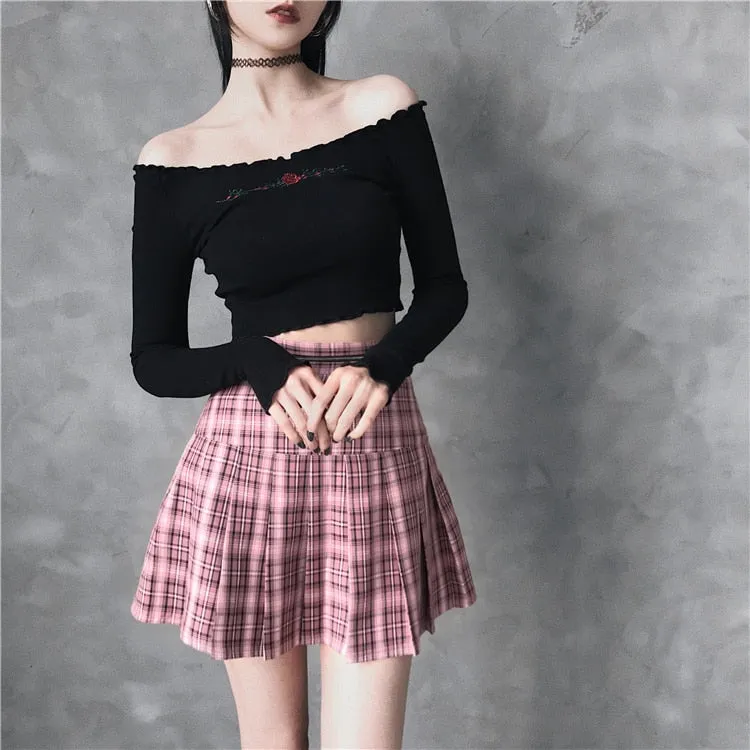 "HEART ZIPPER" SKIRT