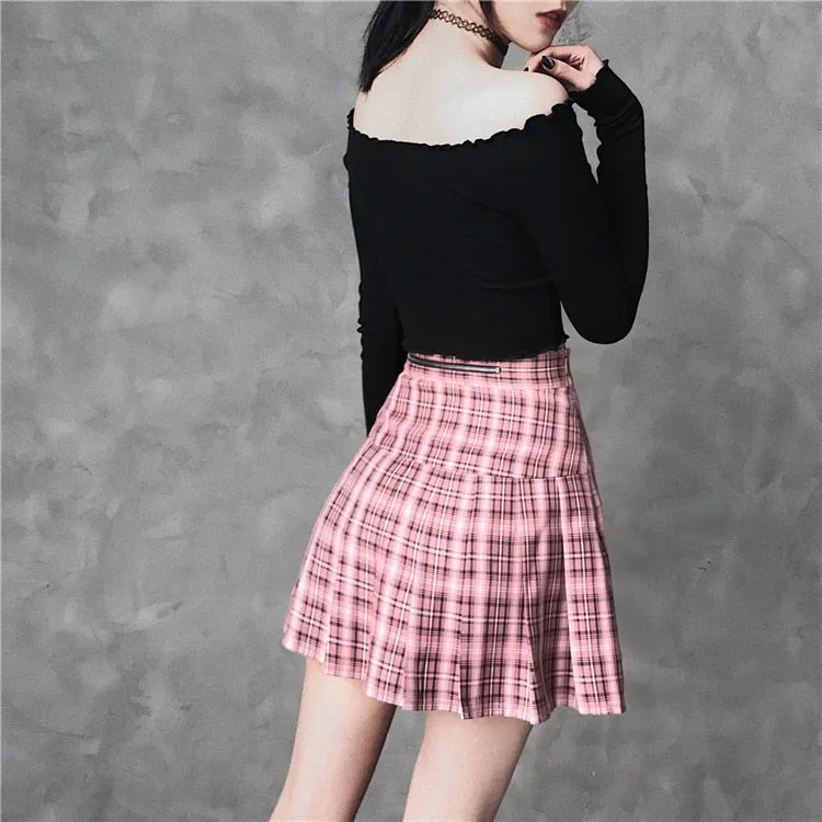 "HEART ZIPPER" SKIRT