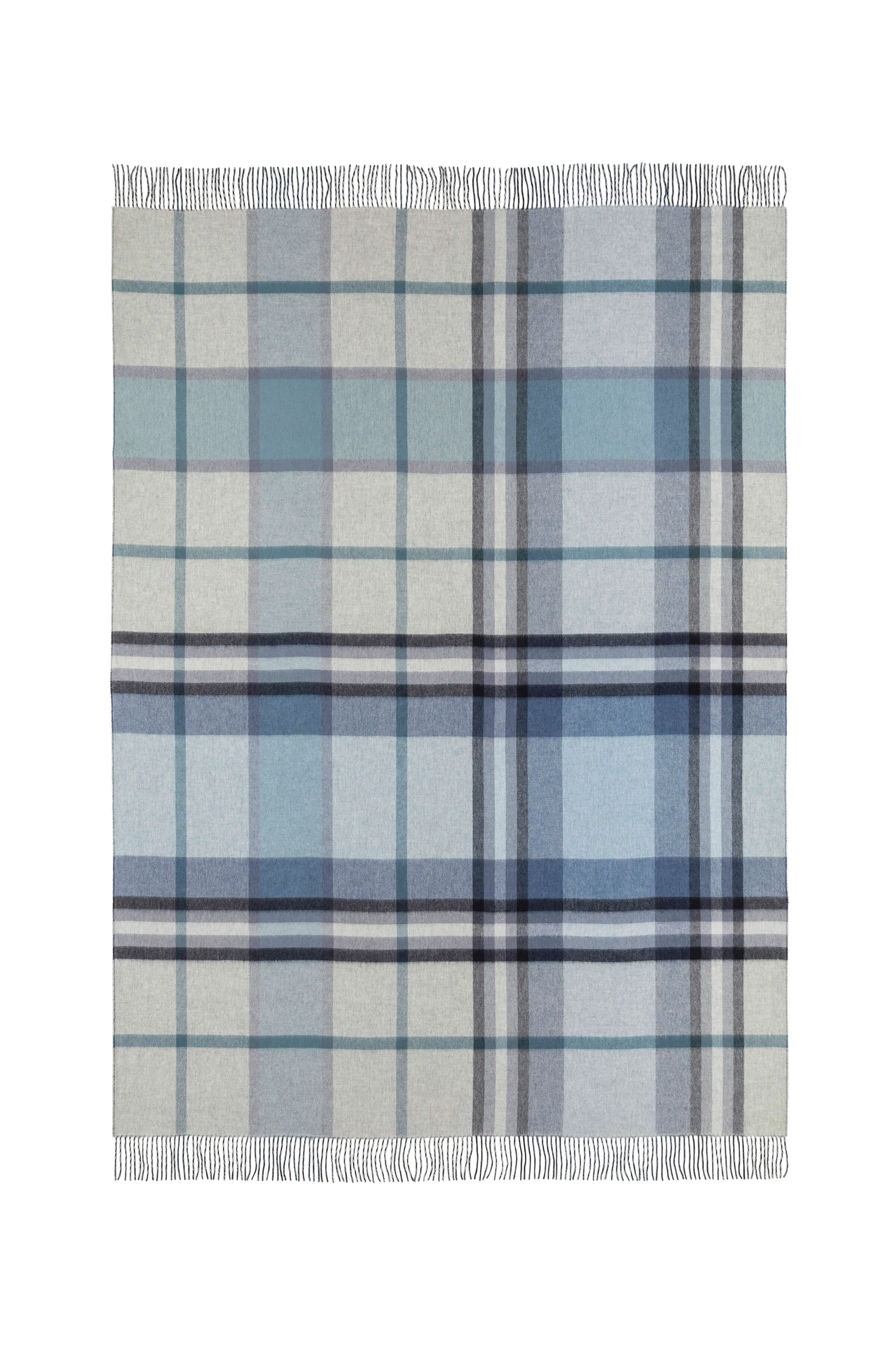 Reversible Cashmere Check Throw