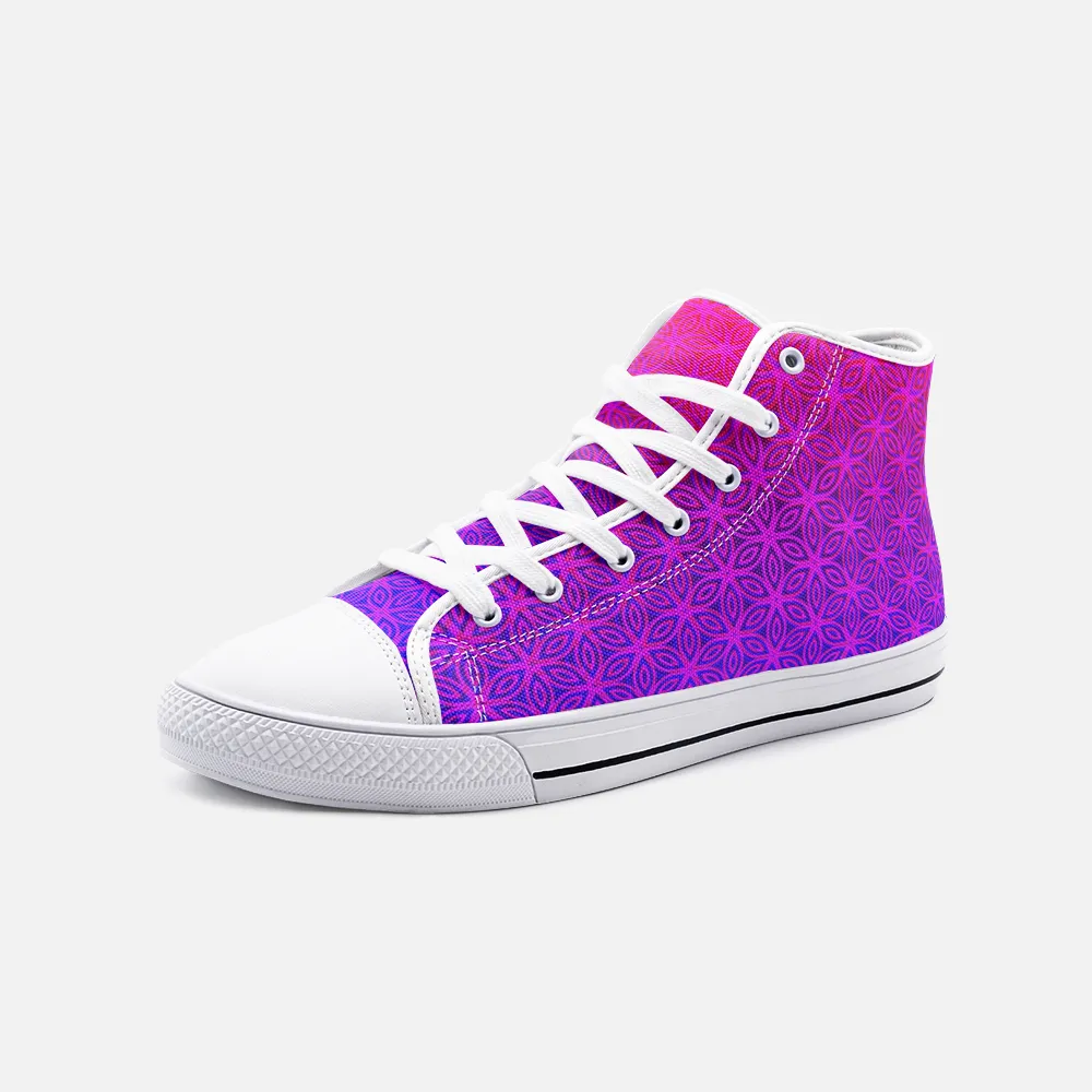 Sacral Bloom Unisex High Top Canvas Shoes