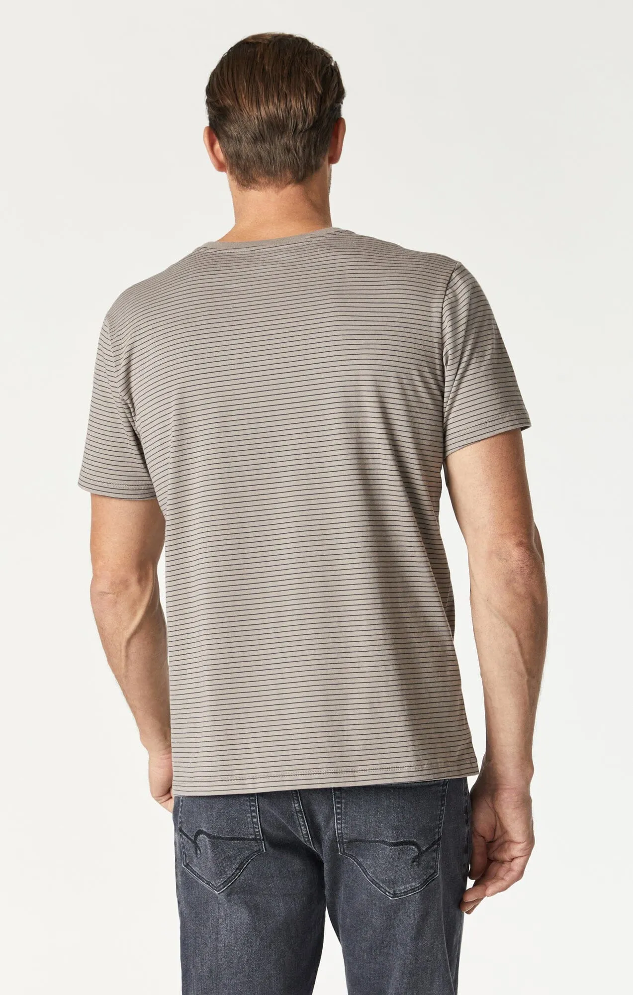 STRIPED T-SHIRT IN MOON ROCK