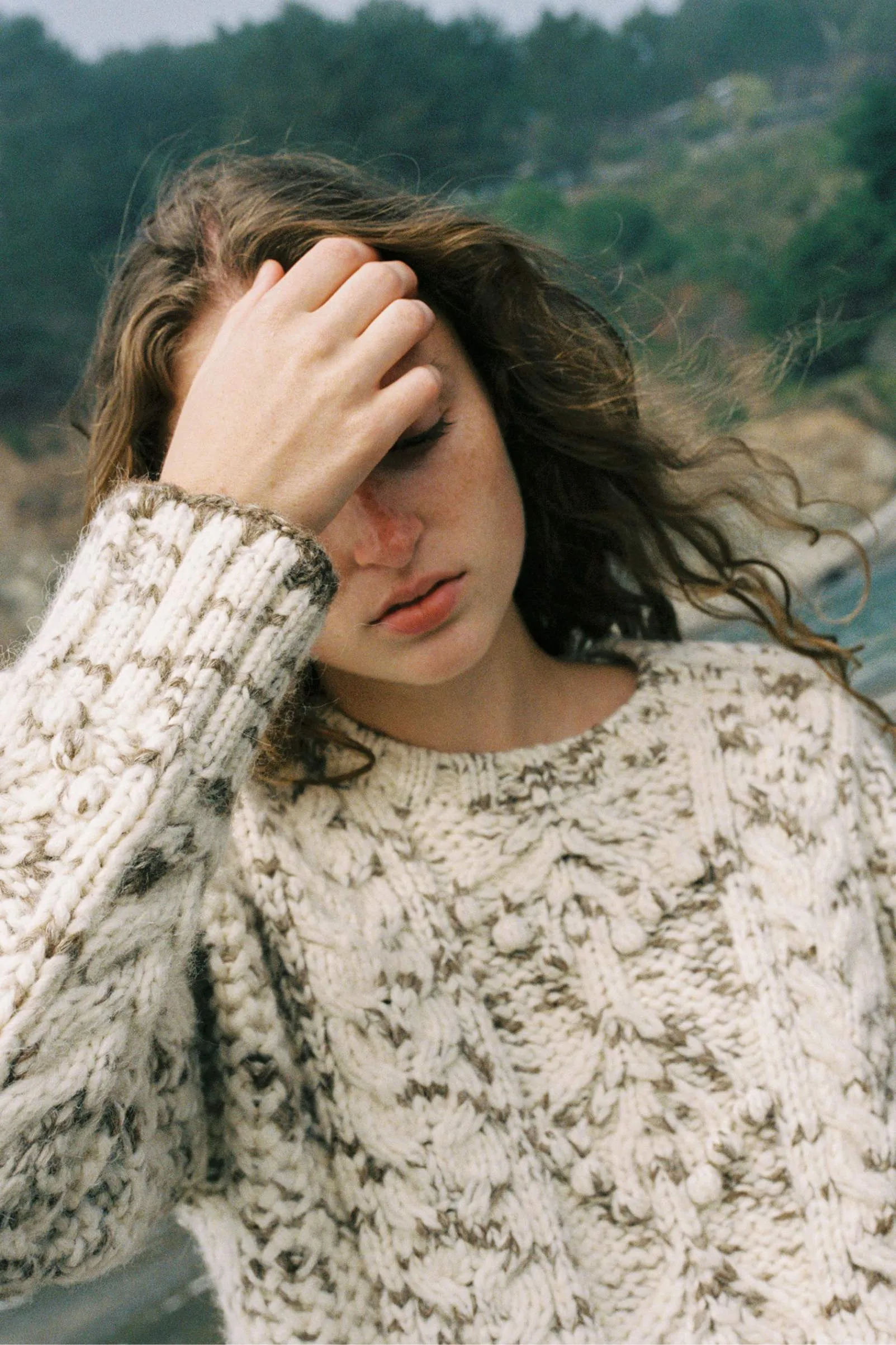 The Anja Sweater | Speckled Maple