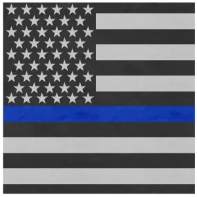 Thin Blue Line Flag Bandana by Rothco