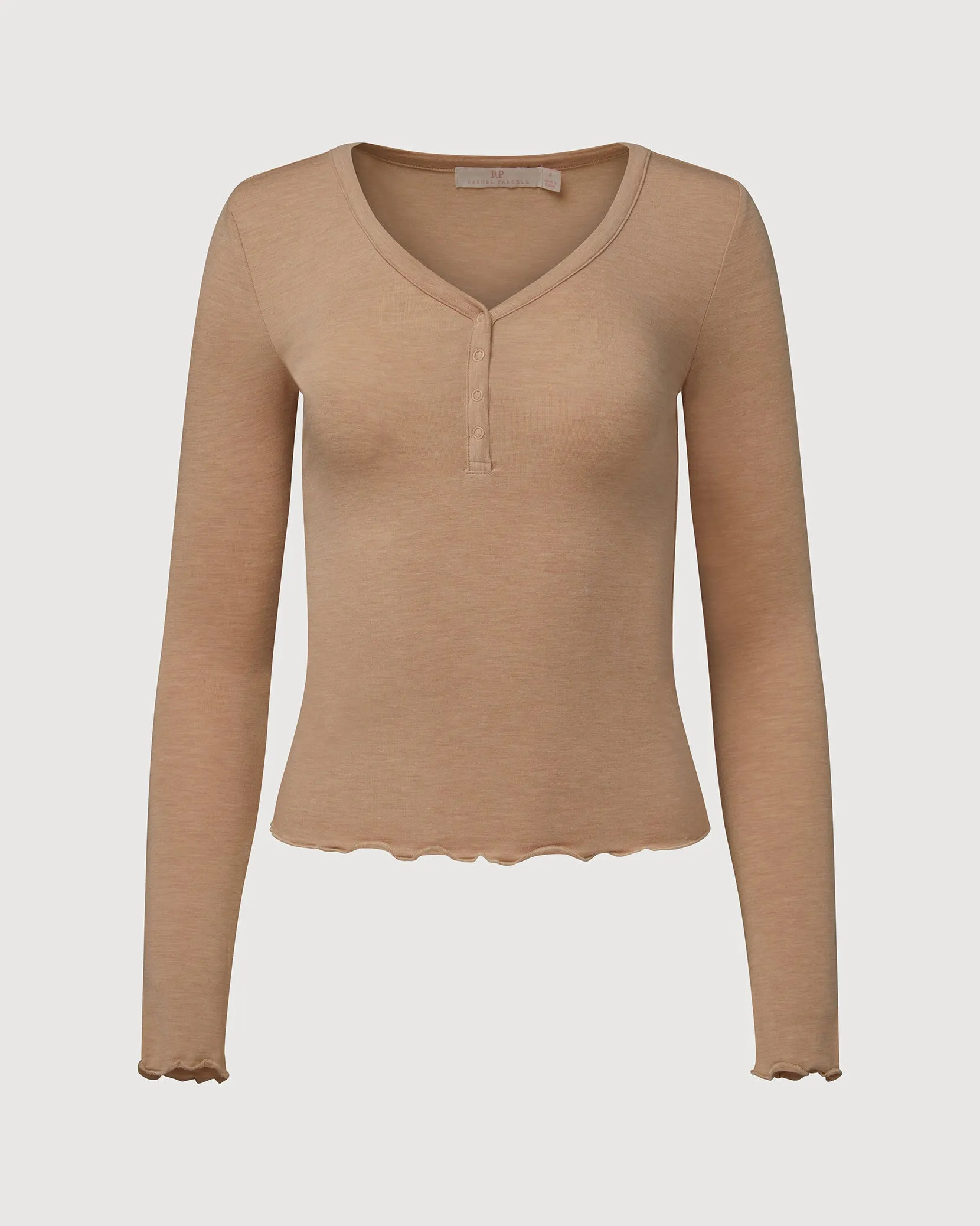 V-neck Henley Top