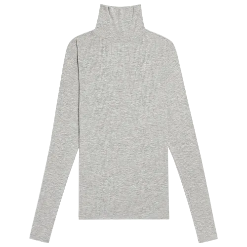 Whipped Turtleneck in Heather Grey