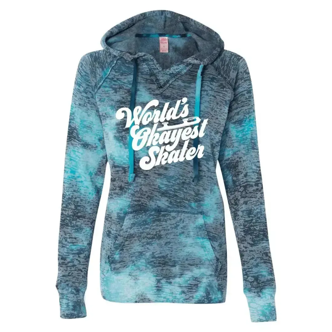 World's Okayest Skater Burnout Hooded Sweatshirt